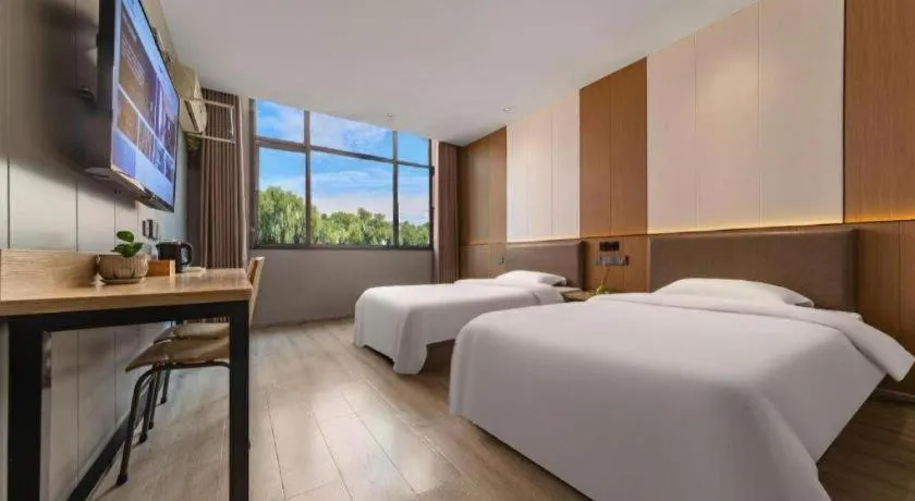 Bed in Kaibin International Hotel Jingdezhen