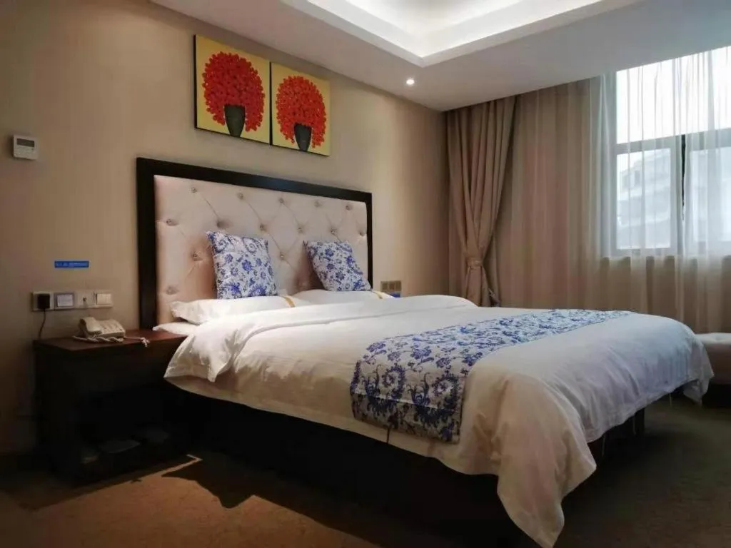 Bed in Kaibin International Hotel Jingdezhen