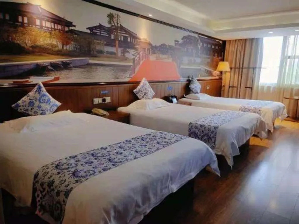 Bed in Kaibin International Hotel Jingdezhen