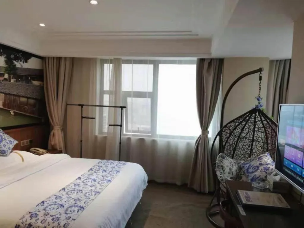 Bed in Kaibin International Hotel Jingdezhen