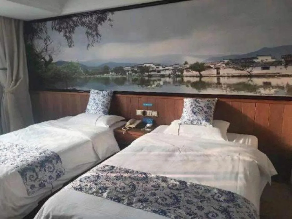 Bed in Kaibin International Hotel Jingdezhen