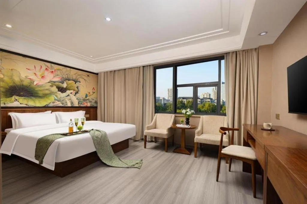 Bed in Kaibin International Hotel Jingdezhen