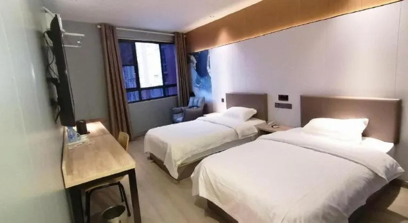 Bed in Kaibin International Hotel Jingdezhen