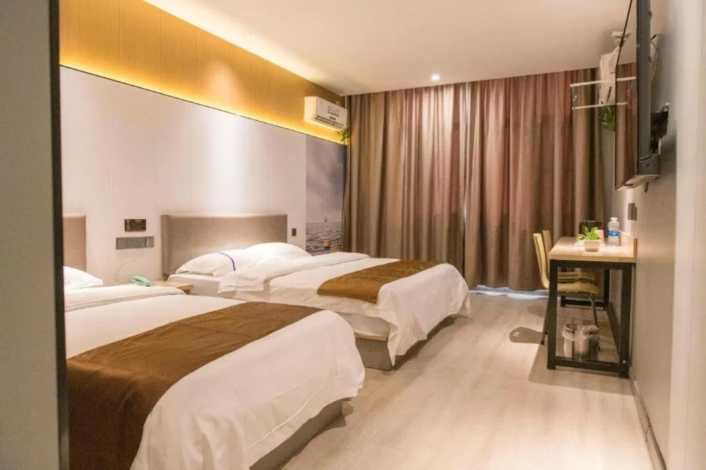 Bed in Kaibin International Hotel Jingdezhen