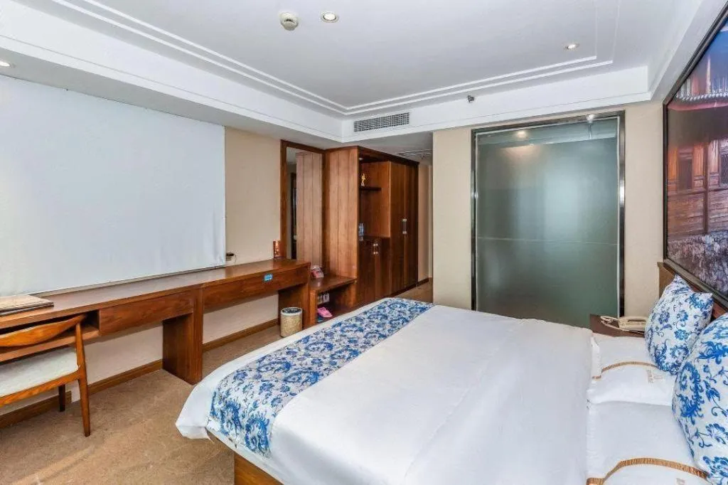 Bed in Kaibin International Hotel Jingdezhen