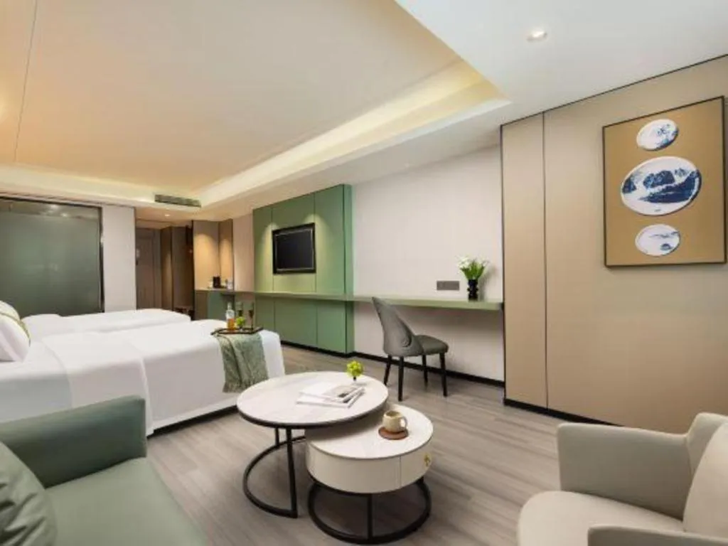 Bed in Kaibin International Hotel Jingdezhen