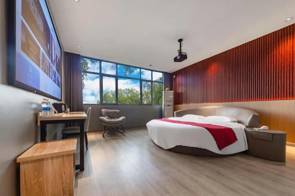 Bed in Kaibin International Hotel Jingdezhen