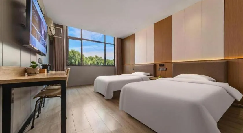 Bed in Kaibin International Hotel Jingdezhen