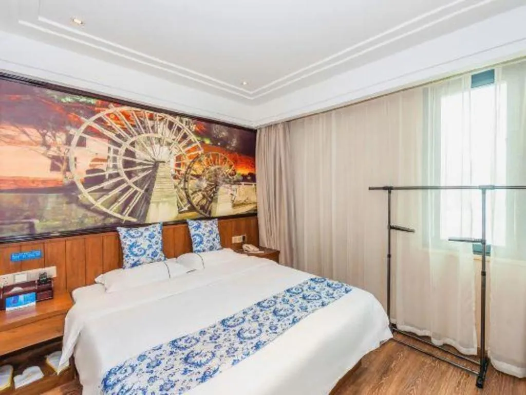 Bed in Kaibin International Hotel Jingdezhen