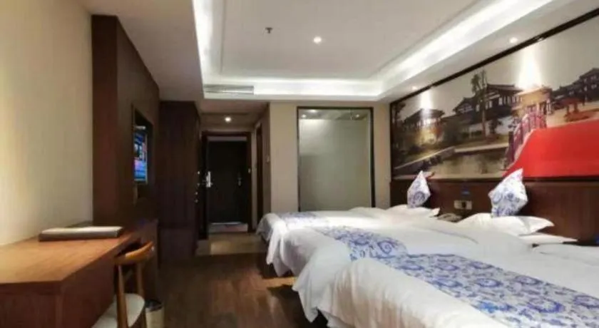 Bed in Kaibin International Hotel Jingdezhen