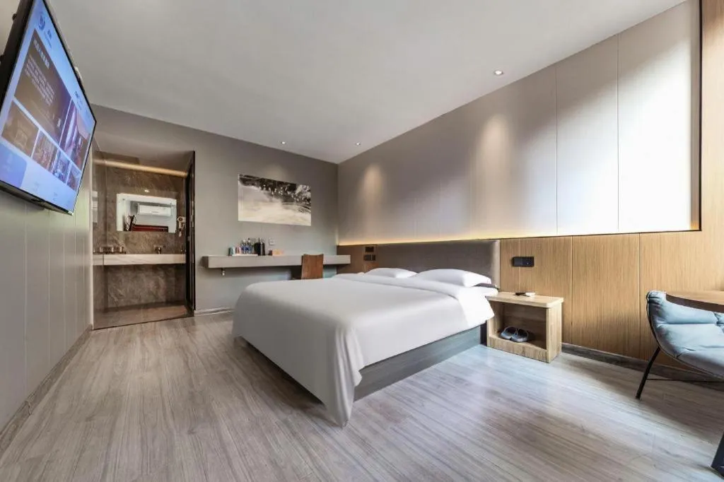 Bed in Kaibin International Hotel Jingdezhen