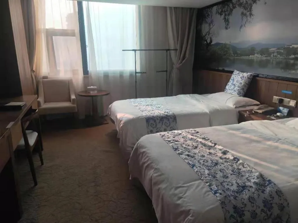 Bed in Kaibin International Hotel Jingdezhen