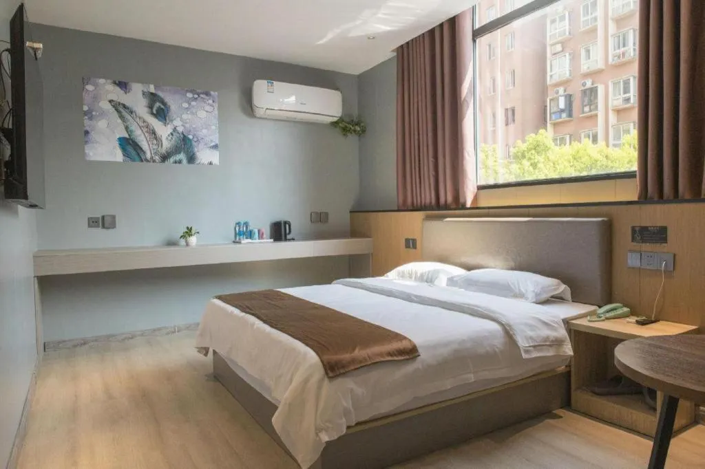 Bed in Kaibin International Hotel Jingdezhen