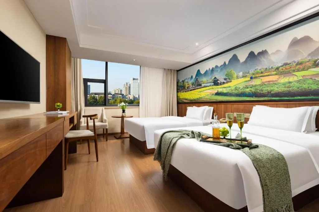 Bed in Kaibin International Hotel Jingdezhen