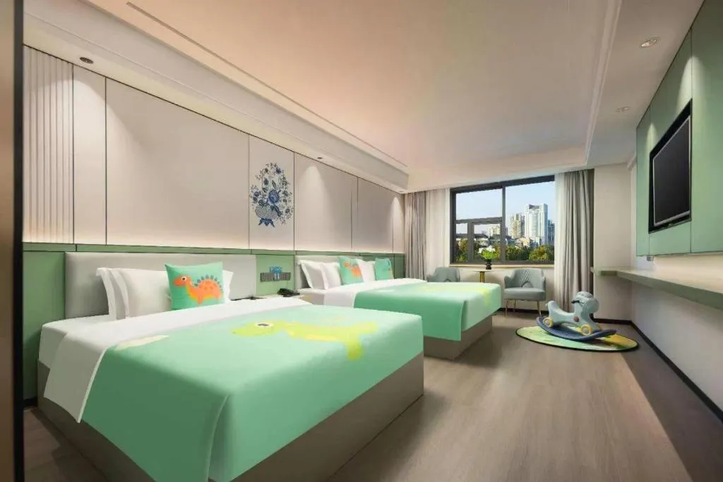 Bed in Kaibin International Hotel Jingdezhen