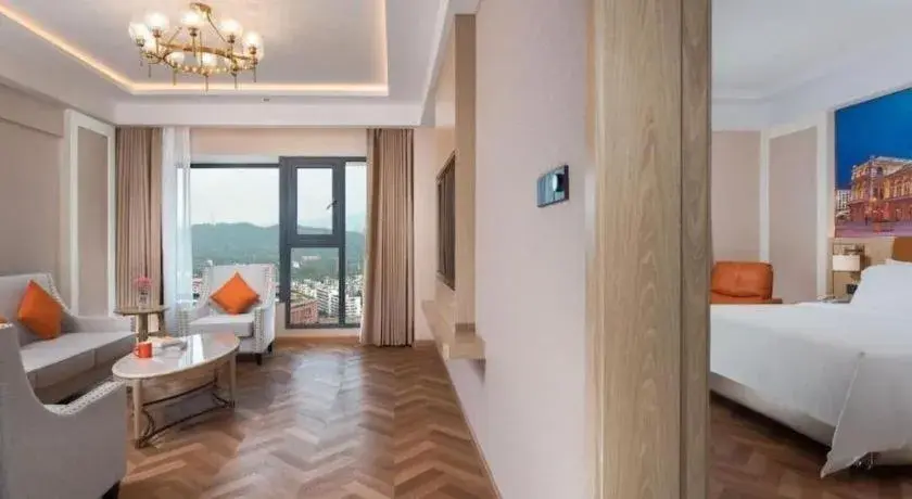 Bed in Vienna Hotel Shenzhen Longgang Baifucheng Bed in Vienna Hotel Shenzhen Longgang Baifucheng