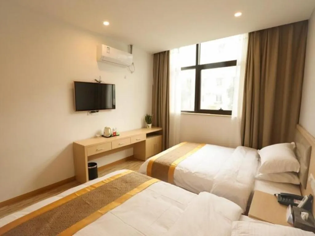 Bed in Shell Shanghai Jiading Nanxiang Town Minzhu Street Hotel