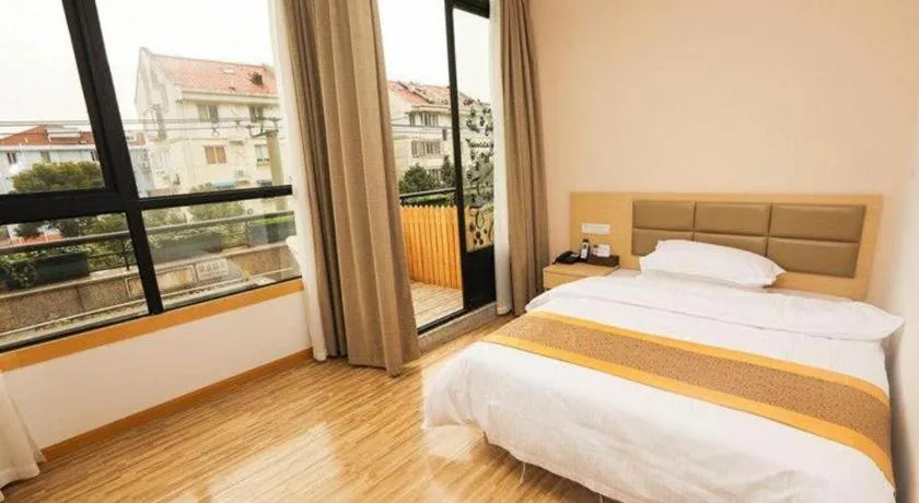 Bed in Shell Shanghai Jiading Nanxiang Town Minzhu Street Hotel