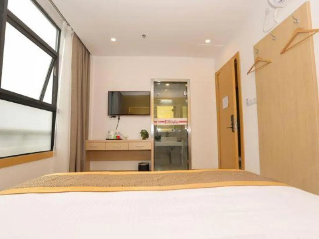 Bed in Shell Shanghai Jiading Nanxiang Town Minzhu Street Hotel