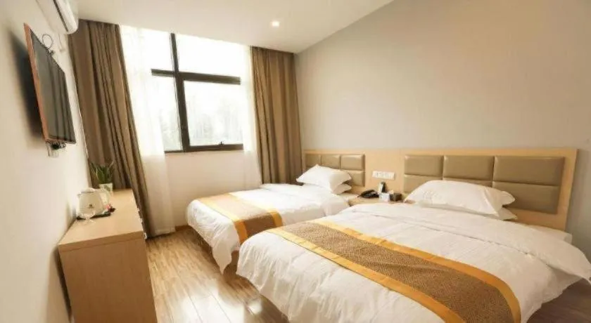 Bed in Shell Shanghai Jiading Nanxiang Town Minzhu Street Hotel