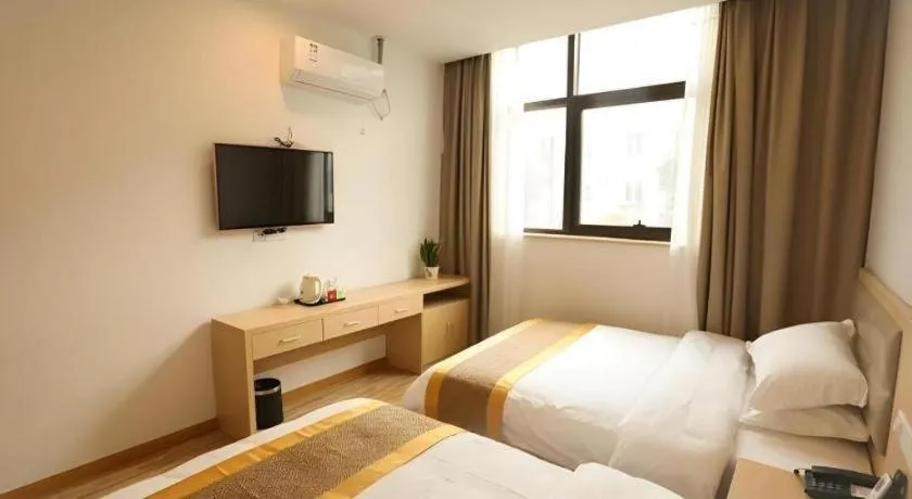 Bed in Shell Shanghai Jiading Nanxiang Town Minzhu Street Hotel