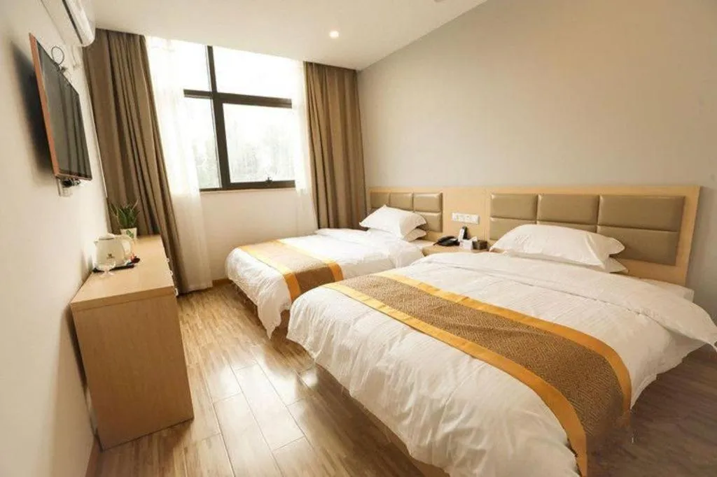 Bed in Shell Shanghai Jiading Nanxiang Town Minzhu Street Hotel