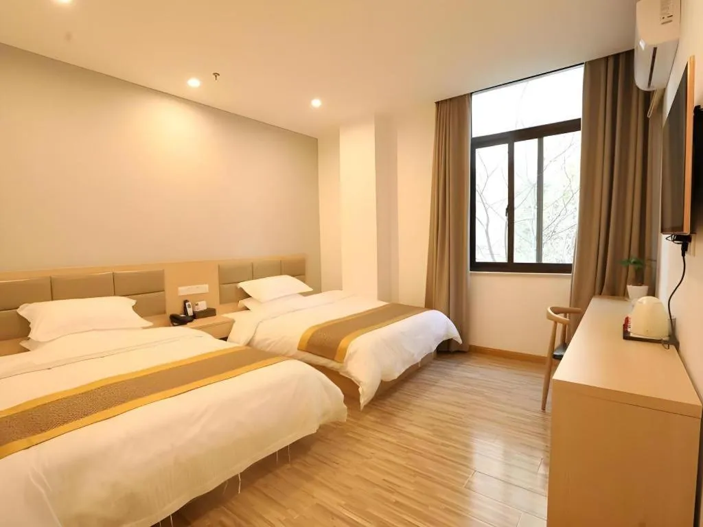 Bed in Shell Shanghai Jiading Nanxiang Town Minzhu Street Hotel