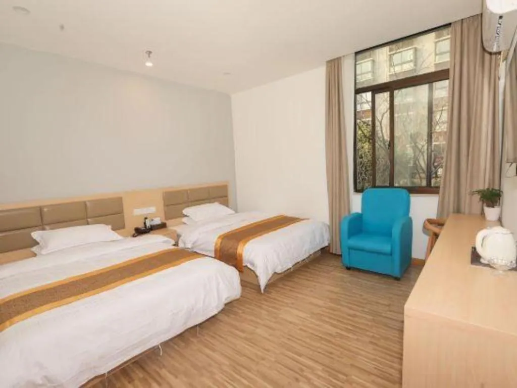 Bed in Shell Shanghai Jiading Nanxiang Town Minzhu Street Hotel