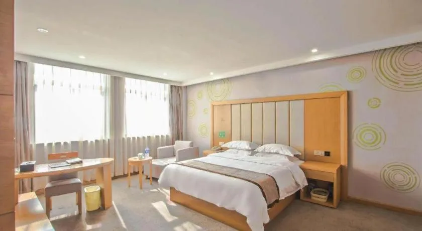 Bed in GreenTree Inn Tongxiang Chongfuzhen World Fur Center Branch