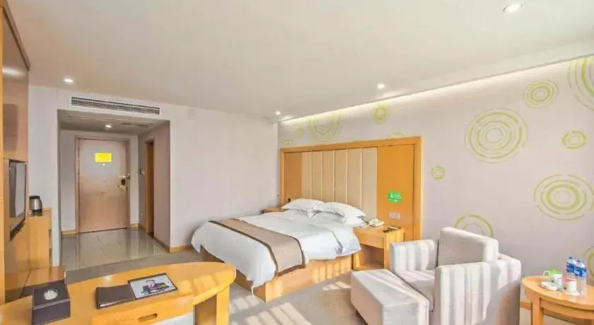 Bed in GreenTree Inn Tongxiang Chongfuzhen World Fur Center Branch Bed in GreenTree Inn Tongxiang Chongfuzhen World Fur Center Branch