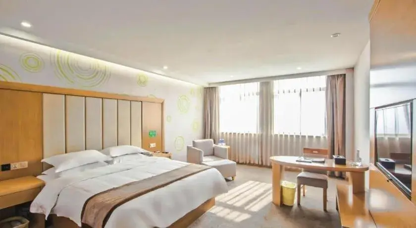 Bed in GreenTree Inn Tongxiang Chongfuzhen World Fur Center Branch Bed in GreenTree Inn Tongxiang Chongfuzhen World Fur Center Branch