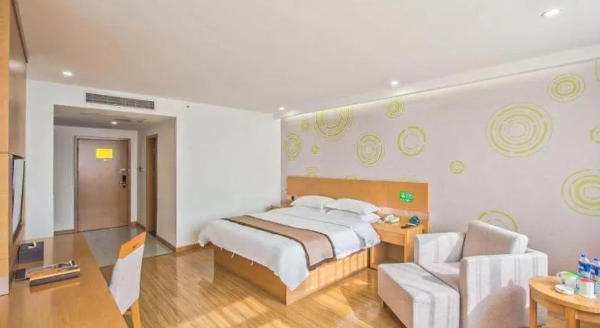 Bed in GreenTree Inn Tongxiang Chongfuzhen World Fur Center Branch