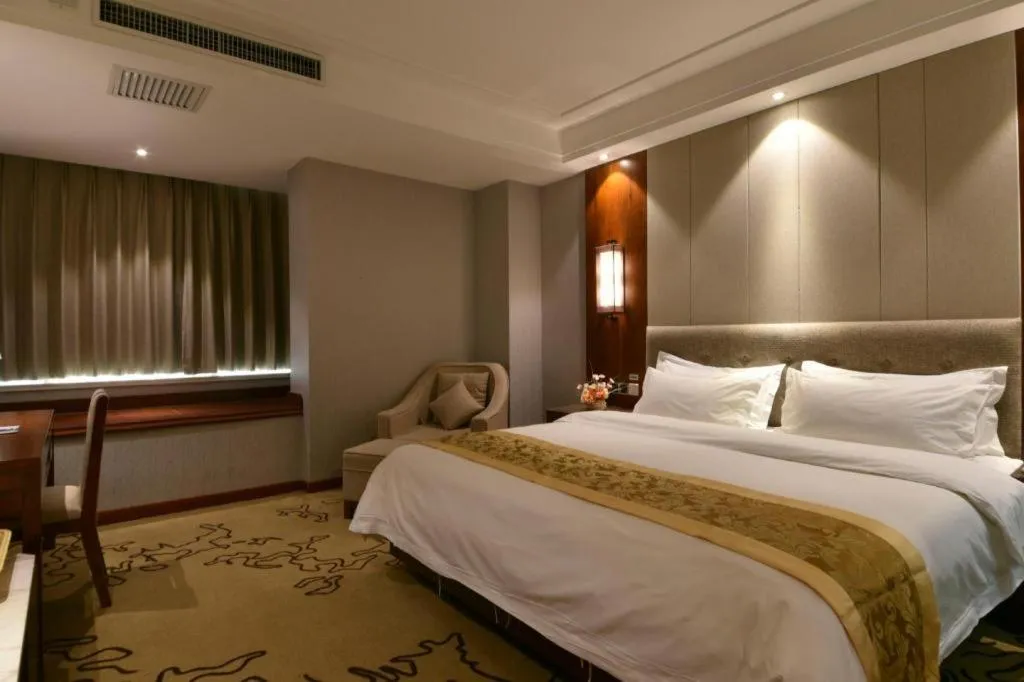 Bed in GreenTree Eastern Hotel Handan Daming Bus Station