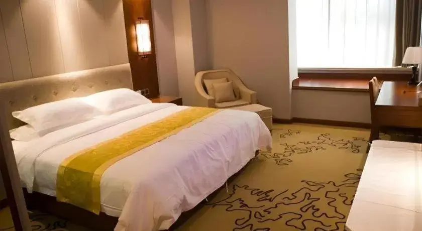 Bed in GreenTree Eastern Hotel Handan Daming Bus Station Bed in GreenTree Eastern Hotel Handan Daming Bus Station