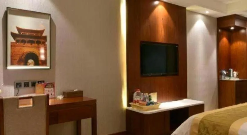 Bed in GreenTree Eastern Hotel Handan Daming Bus Station