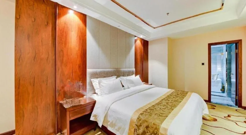 Bed in GreenTree Eastern Hotel Handan Daming Bus Station