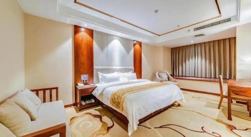 Bed in GreenTree Eastern Hotel Handan Daming Bus Station