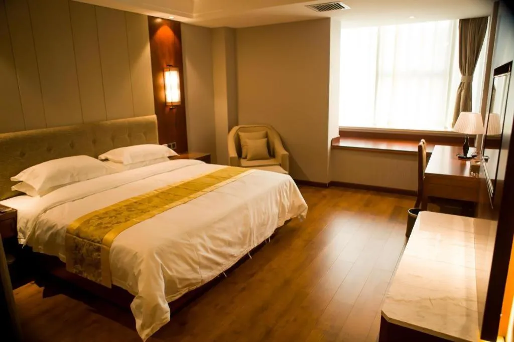 Bed in GreenTree Eastern Hotel Handan Daming Bus Station