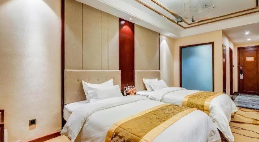 Bed in GreenTree Eastern Hotel Handan Daming Bus Station