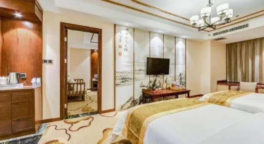 Bed in GreenTree Eastern Hotel Handan Daming Bus Station Bed in GreenTree Eastern Hotel Handan Daming Bus Station