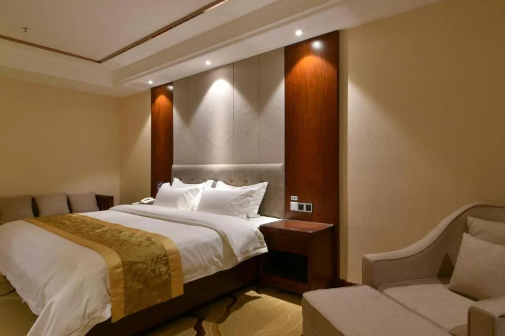 Bed in GreenTree Eastern Hotel Handan Daming Bus Station