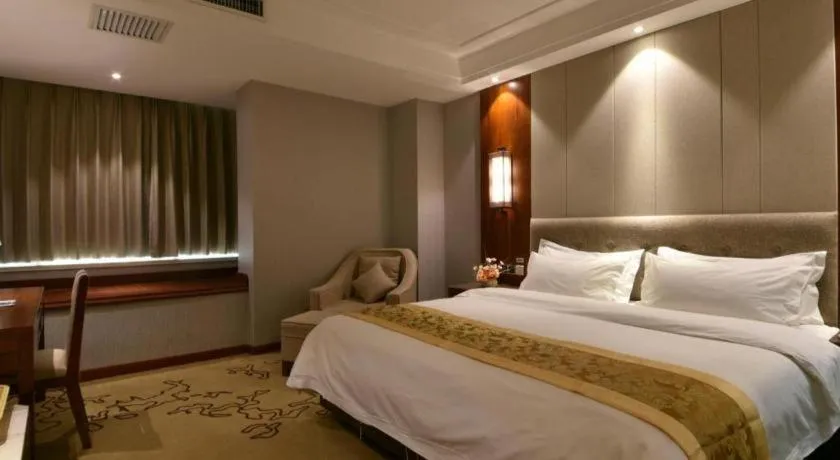 Bed in GreenTree Eastern Hotel Handan Daming Bus Station