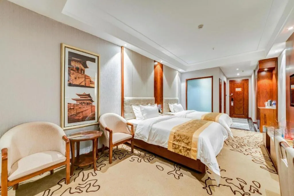 Bed in GreenTree Eastern Hotel Handan Daming Bus Station