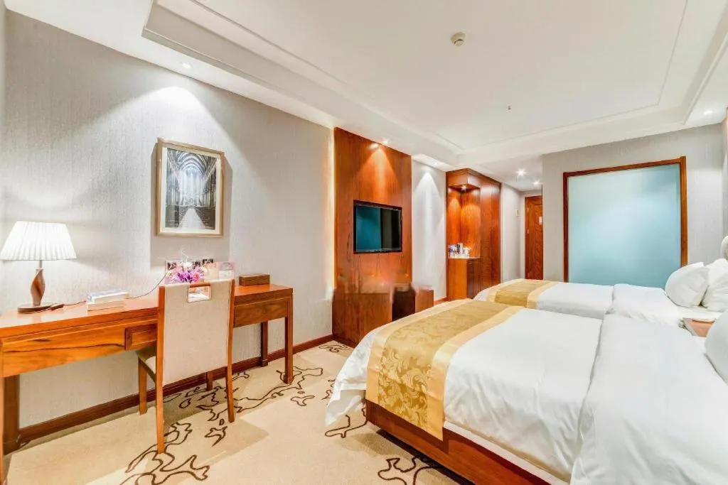 Bed in GreenTree Eastern Hotel Handan Daming Bus Station