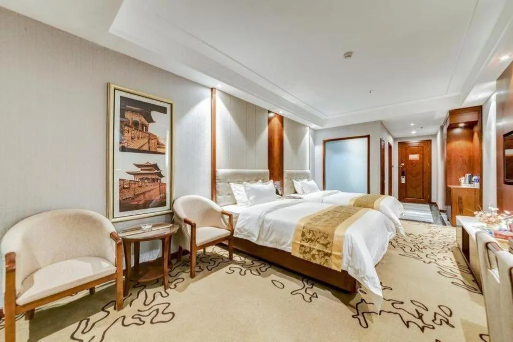 Bed in GreenTree Eastern Hotel Handan Daming Bus Station