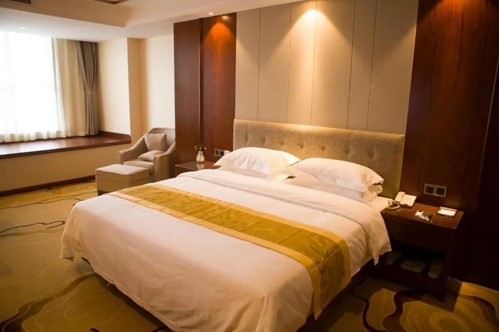 Bed in GreenTree Eastern Hotel Handan Daming Bus Station