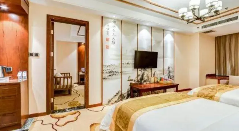 Bed in GreenTree Eastern Hotel Handan Daming Bus Station Bed in GreenTree Eastern Hotel Handan Daming Bus Station