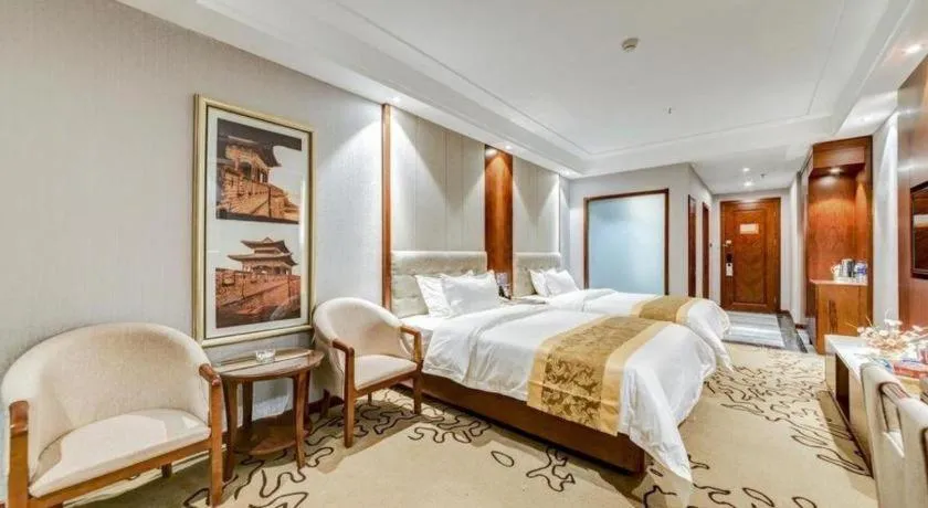 Bed in GreenTree Eastern Hotel Handan Daming Bus Station