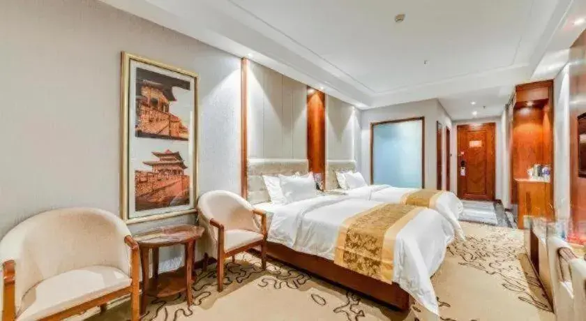 Bed in GreenTree Eastern Hotel Handan Daming Bus Station Bed in GreenTree Eastern Hotel Handan Daming Bus Station