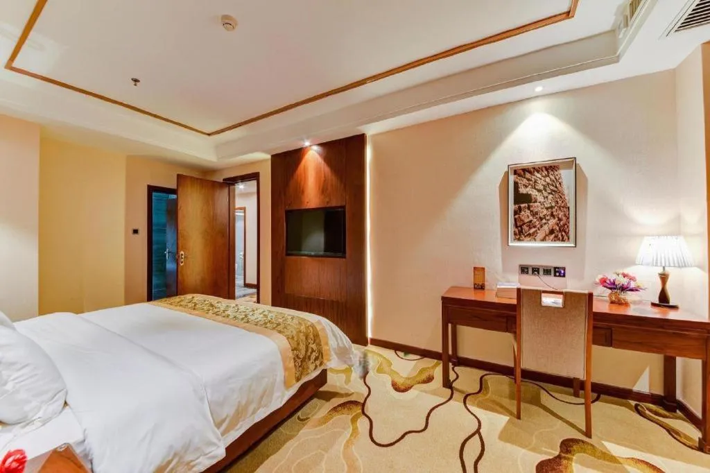 Bed in GreenTree Eastern Hotel Handan Daming Bus Station